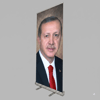 Cumhurbaşkanı Poster Baskılı Roll Up Banner 85x200cm No:3