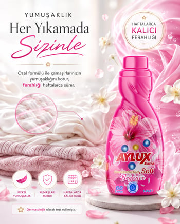 Aylux Extra Konsantre Çamaşır Yumuşatıcısı Elegance 1,5 L 60 Yıkama Yoğun Kıvamlı