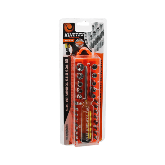Kinetex Kinitex Ktx-034 ( 28pcs & Çıkar Tak ) Tornavida Bits Seti