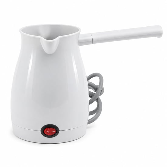 Awox Caffeen ( Beyaz ) Elektrikli Cezve ( Türk Kahvesi ) Makinesi ( Plastik ) ( Çift Ağız ) ( 0.4lt & 5 Fincan ) ( 1000w )