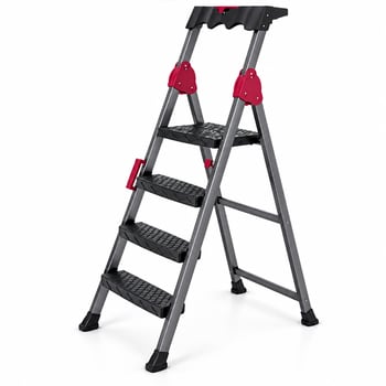 Lorenzo Mrd-103 ( 3+1 ) Basamaklı Metal Merdiven ( 150kg.taşıma )