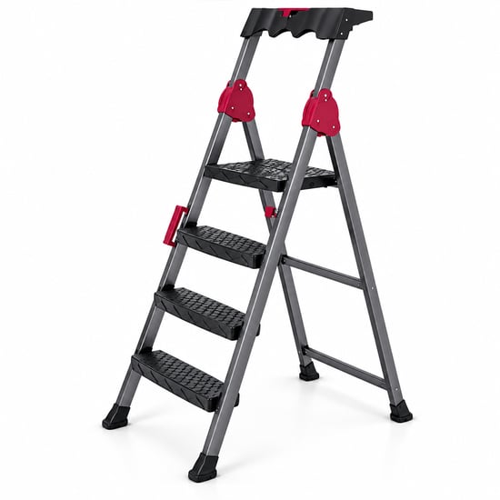 Lorenzo Mrd-103 ( 3+1 ) Basamaklı Metal Merdiven ( 150kg.taşıma )