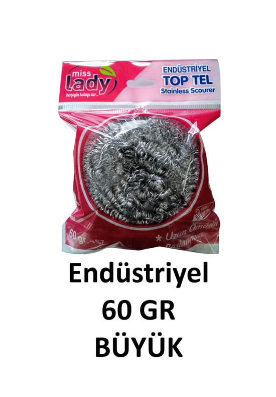 Miss Lady Çelik Ovma Teli Endüstriyel 60 Gr