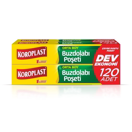 Koroplast Orta Boy Buzdolabı Poşeti 120'li – Ekonomik Paket