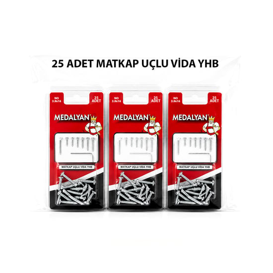 Medalyan Dl-99 ( 3.9x16 ) ( 25pcs ) Matkap Uçlu Vida Yhb