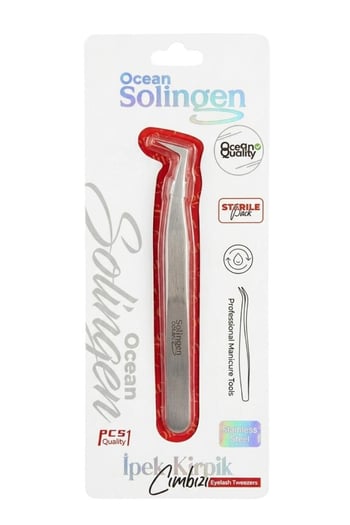 Ocean Solingen L Tipi Kavisli Volume Hacim Kirpik Cımbızı 855