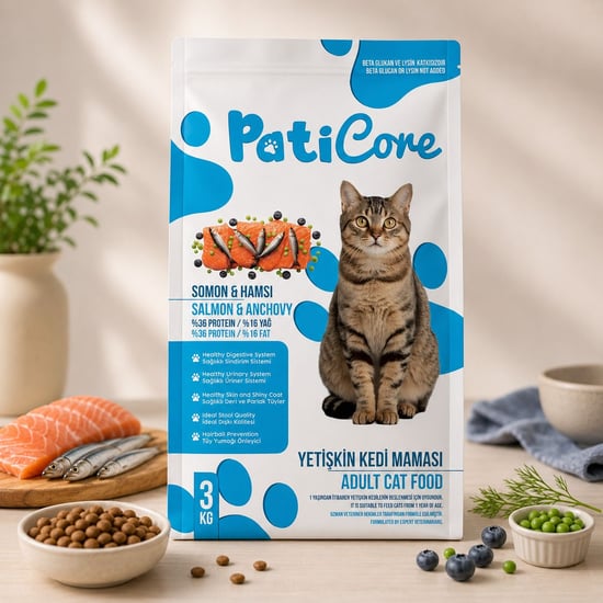 Paticore Super Premıum Kedi Kuru Maması Somonlu & Hamsili 3 Kg