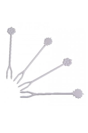 Plastik Cips-Şeytan Çatalı Beyaz 1000 Adet