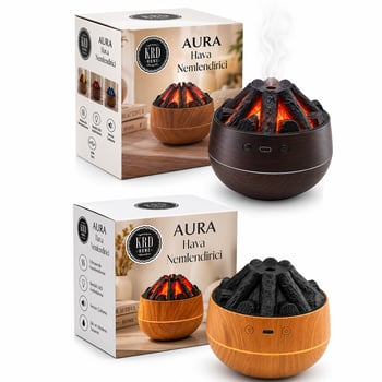 Krd Home-8778 Aura ( Şömine ) Hava Nemlendirici ( Buhar Makine & Koku Giderici)