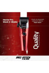 Hector Pro Stock X Blade 1100 Devir Profosyonel Tıraş Makinesi Kırmızı
