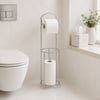 K13-112 ( Krom & Metal) Ayaklı Wc Kağıtlık ( Yedekli )
