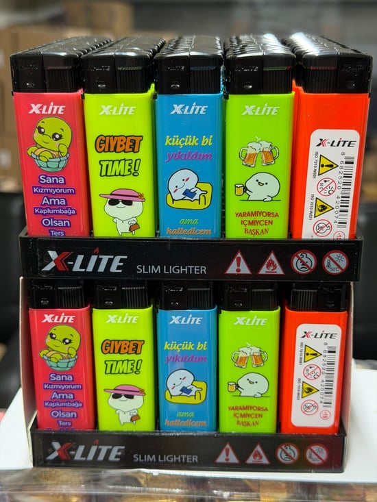 X-lite Baskılı Resimli Figürlü Çakmak *50 Pcs