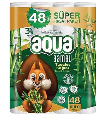 Aqua Tuv.kagıdı 48'lı Bambu 3 Katlı
