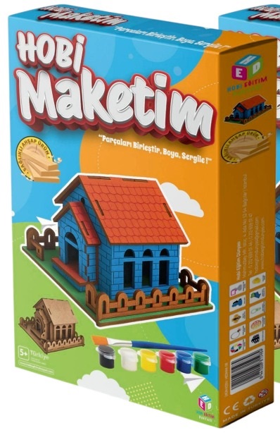 Hobi Eğitim Dünyası Hobi Maketim Köy Evi Kutu Oyunu