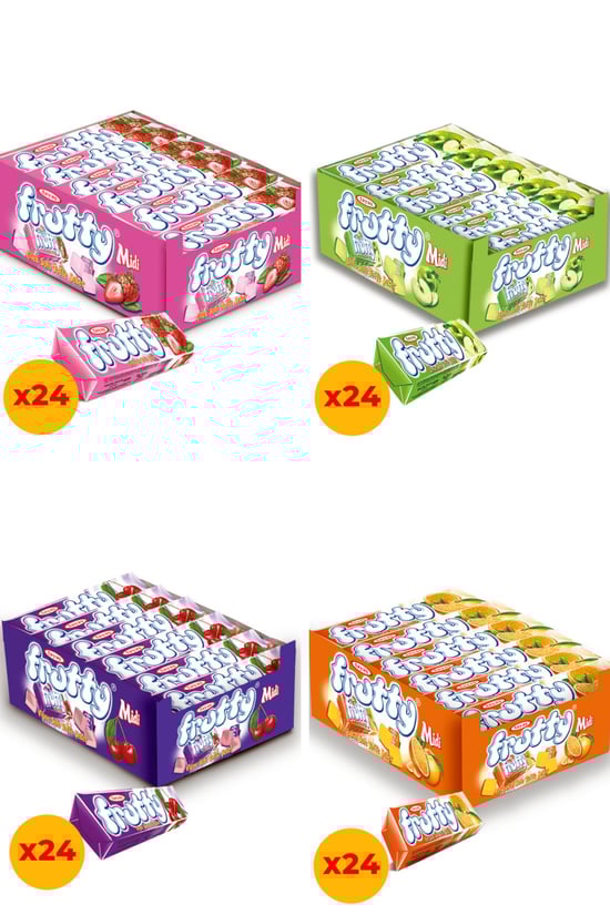 Tayaş Frutty 4'lü Karışık Yumuşak Şeker 20 Gr