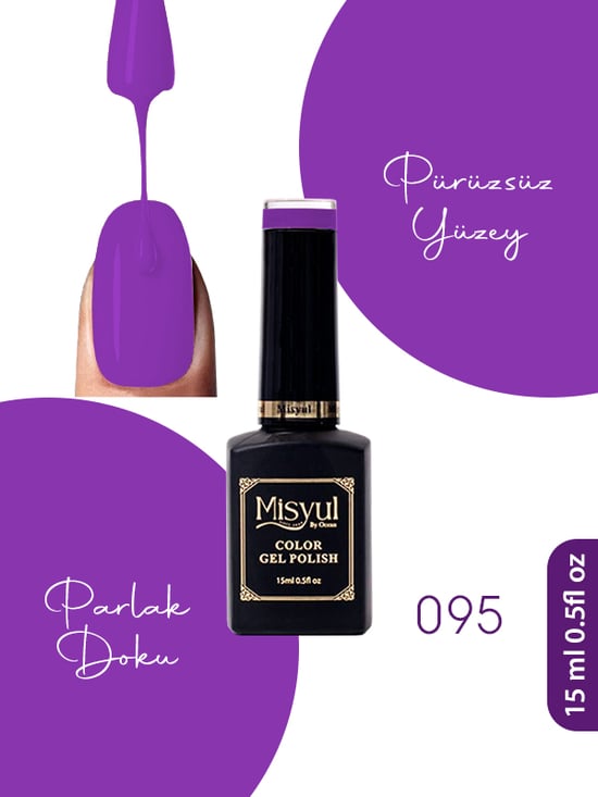 Misyul Uv Led Kalıcı Oje Nail Art 15 Ml 095