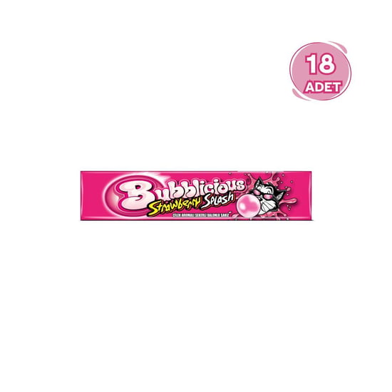 Bubblicious Çilek Aromalı Balonlu Sakız 38 Gr - 18 Adet