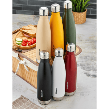 Cooker Ckr-2071 ( 500ml ) ( Renkli ) Şişe Termos ( Paslanmaz Çelik & Kaydırmaz Tpr Taban )