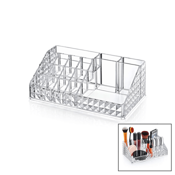 Blackstone Krc-200-020 Diamond Klasik Makyaj Organizer (mika Kristal Pls.)(16-bölme=12++2+1+1) (12.5x22x7.7cm)