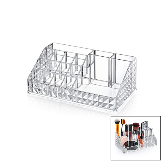 Blackstone Krc-200-020 Diamond Klasik Makyaj Organizer (mika Kristal Pls.)(16-bölme=12++2+1+1) (12.5x22x7.7cm)