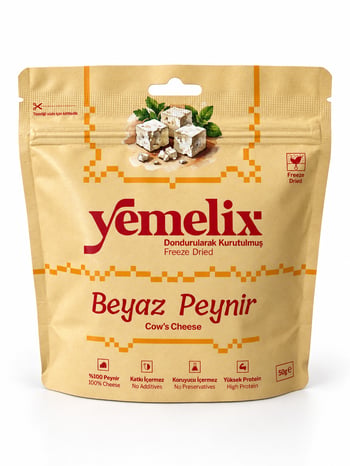 Yemelix Dondurularak Kurutulmuş Beyaz Peynir 50 Gr