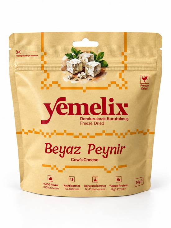Yemelix Dondurularak Kurutulmuş Beyaz Peynir 50 Gr