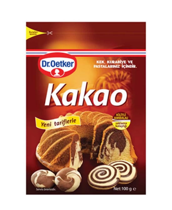 Dr. Oetker Kakao 100 Gr Kilitli Ambalaj