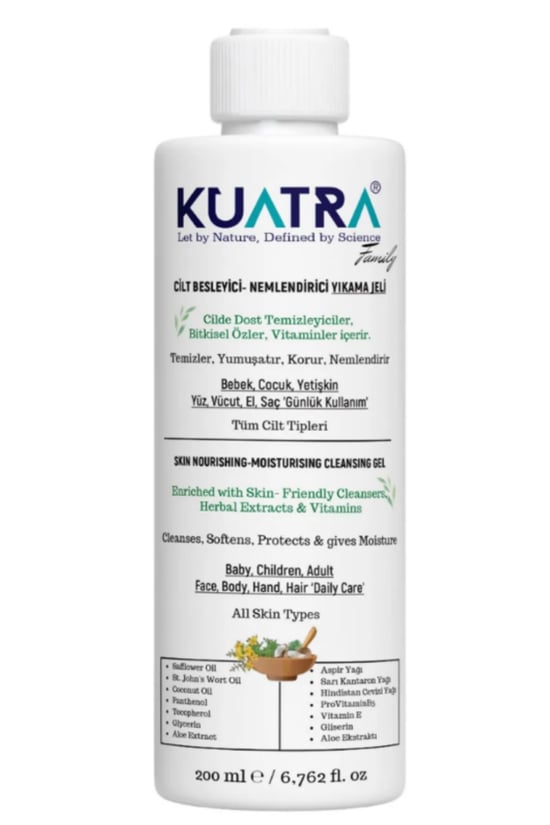Kuatra Nemlendirici Besleyici Temizlik Jeli 200ml (kokusuz)