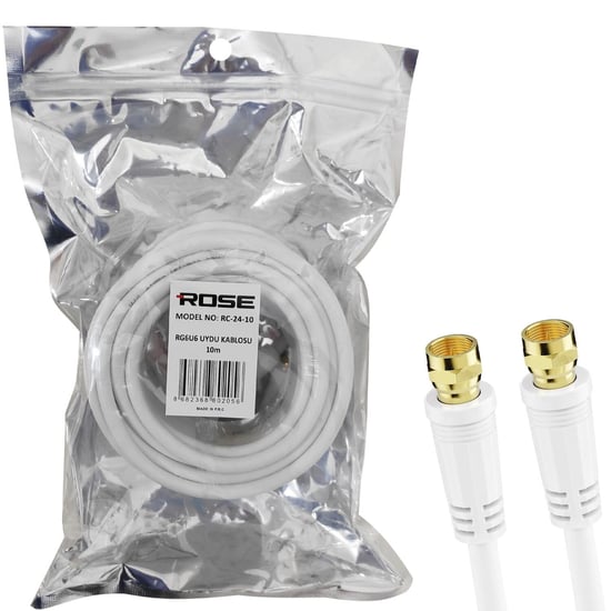 Rg6 F Konnektörlü Hazır Kablo 10mt Rc-24-10