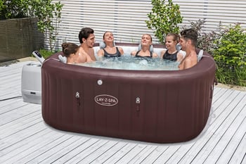 Lay-z-spa 6001u Maldives Smart Hydrojet Pro Enerji Tasarruflu Şişme Spa Havuzu, Mobil Uygulama Kontrollü, 5-7 Kişilik
