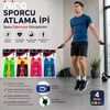 İ19-018 ( Sayaçlı ) Atlama İpi ( Süngerli Renkli Plastik Tutacak ) ( Renkli İp )