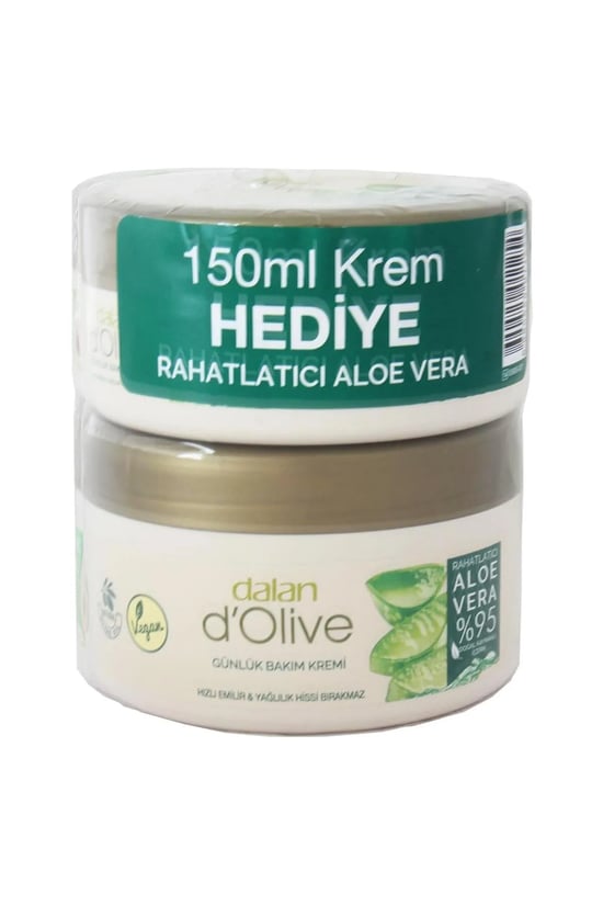 Dalan D'olive Besleyici Organik Aloevera 250ml+150ml Günlük Bakım Kremi