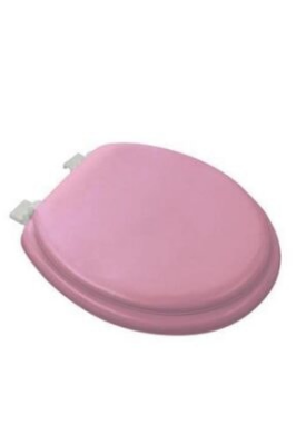 Poly Et-013 Pembe Yumuşak Klozet Kapak Büyük Puf