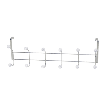 K13-093 F.a-40 ( Krom & Boncuklu ) ( Şeffaf Mika Kristal Boncuklu ) ( Metal ) Amerikan Kapı Arkası Askı