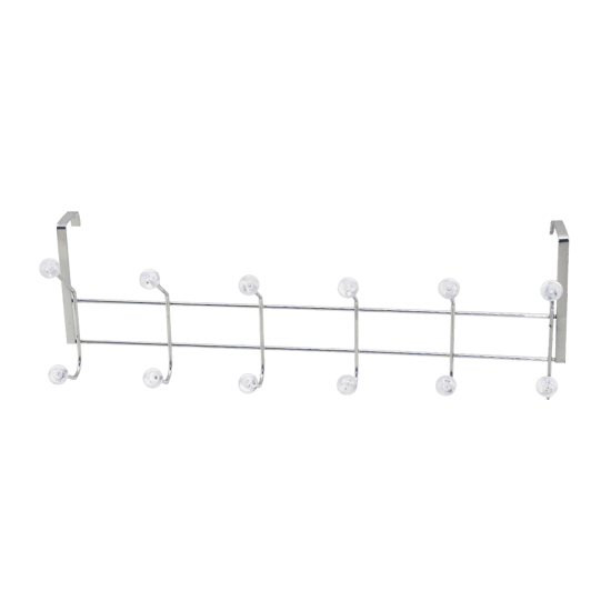 K13-093 F.a-40 ( Krom & Boncuklu ) ( Şeffaf Mika Kristal Boncuklu ) ( Metal ) Amerikan Kapı Arkası Askı