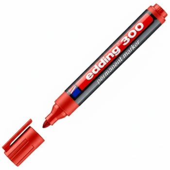 Edding E-300 Permanent Markeryuv. Uç 1.5-3mm Kırmızı