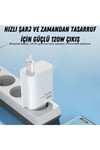 Adeyo Store 120 Watt Turbo Hızlı Şarz Aleti Adaptör ve Kablo Seti Type-c Samsung Galaxy Note 8 Uyumlu