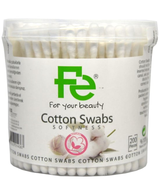 Fe Pamuklu Kulak Çubuğu 200'lü