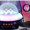 Diyarı Fırsat Or-1001 Kristal Görünümlü Işıklı Küre Bluetooth Hoparlör Müzik Çalan Dekoratif Gece Lambası