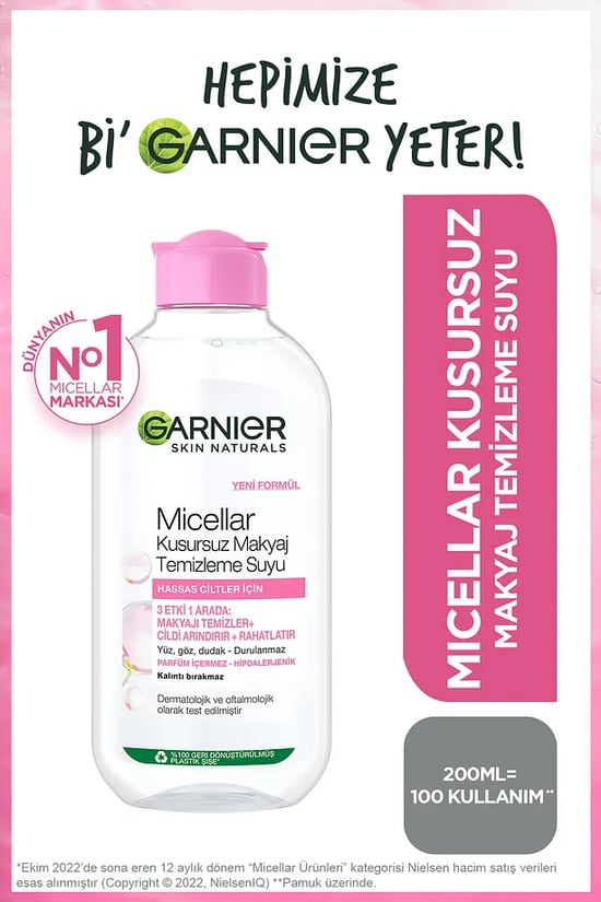 Garnier Micellar Kusursuz Makyaj Temizleme Suyu 200ml