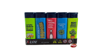 X-lite Baskılı Resimli Figürlü Çakmak *50 Pcs