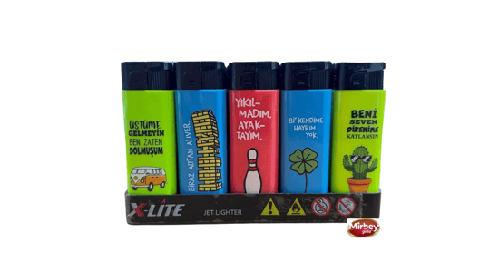 X-lite Baskılı Resimli Figürlü Çakmak *50 Pcs
