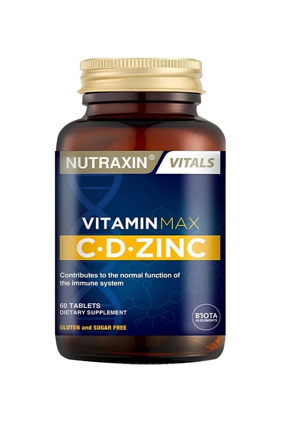 Nutraxin Vitamin Max C + D Zinc 60 Tablet