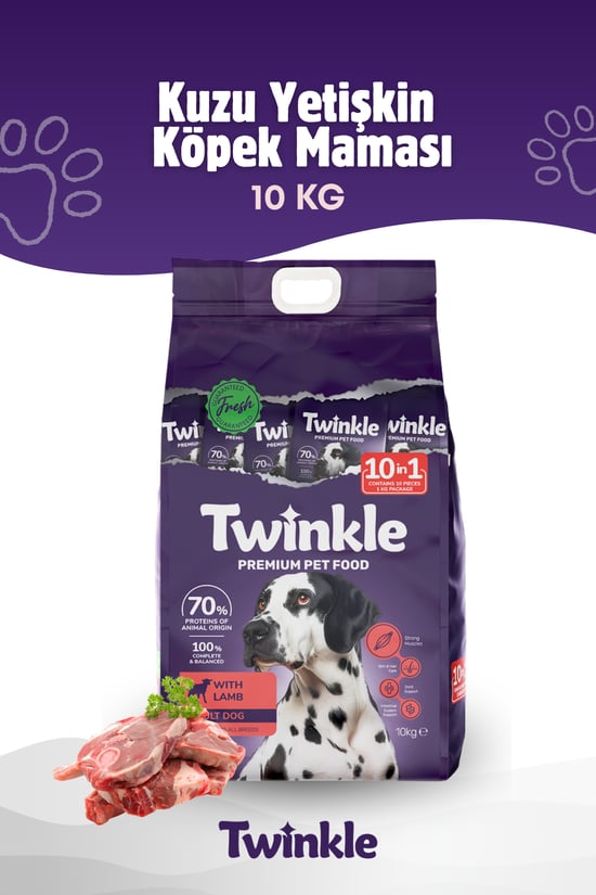 Twinkle Yetişkin Köpek Maması 10 Kg.
