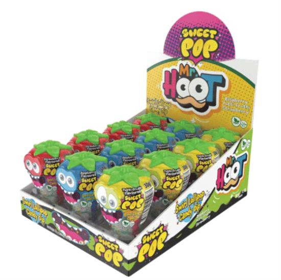 Mrhoot Strawberry Pop Soslu Lollipop 30gr 12 Adet