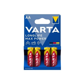Varta Pil Longlife Max Power Alkaline 1.5V AA Mignon 4 lü