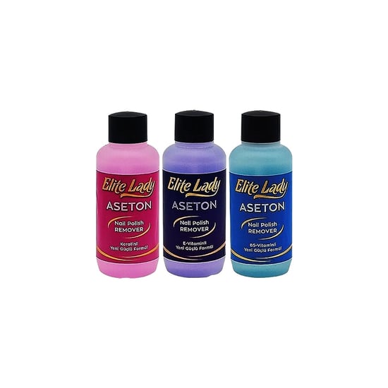 Elite Lady ( 125ml ) ( Mix ) ( B5 & E Vitamin & Keratin ) Aseton Oje Sil