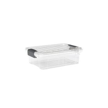 Dünya Dp-33104-102 ( 7lt ) ( Şeffaf ) Çok Amaçlı Saklama Kutusu & Organizer ( Kilitli Kapak ) ( 360x250x115mm )