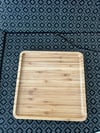 Bambu Kare Peynir Tabağı Kahvaltılık Tabağı Sunumluk Tabak