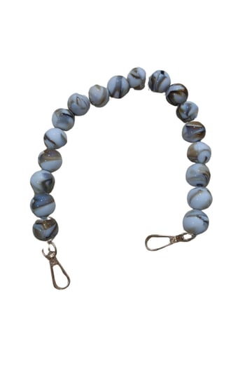 Çanta Askısı 40 Cm Akrilik Yuvarlak Beyaz